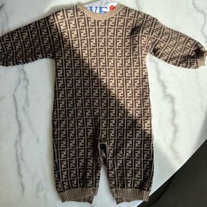 Fendi logo printed jumper